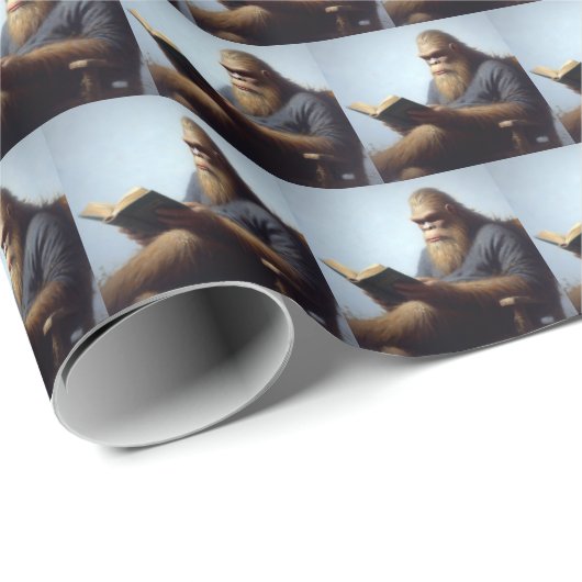 Bigfoot Reading Geschenkpapier (Rolleneckpunkt)