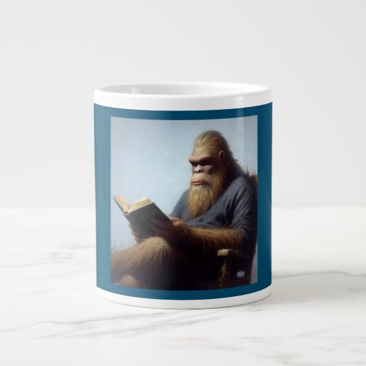 Bigfoot Reading Jumbo-Tasse (Vorderseite)