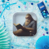 Bigfoot Reading Pappteller (Party)