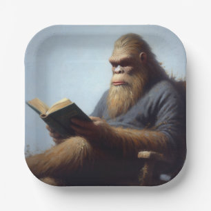 Bigfoot Reading Pappteller