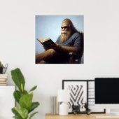 Bigfoot Reading Poster (Heimbüro)