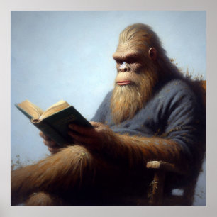 Bigfoot Reading Poster