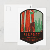Bigfoot Redwood Nationalpark Postkarte (Vorne/Hinten)