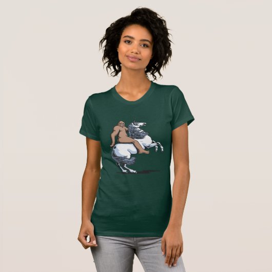 Bigfoot Reiten T-Shirt (Vorne ganz)
