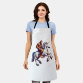 Bigfoot Reiten Unicorn Schürze (Getragen)