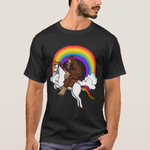 Bigfoot reitet auf einem Einhorn T-Shirt