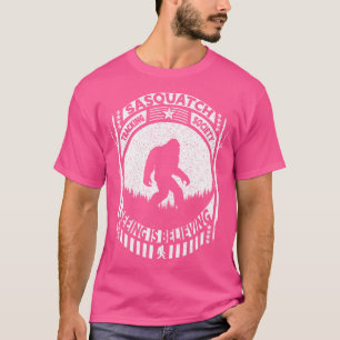 Bigfoot Research Team Kryptozoologie Wandern Sasqu T-Shirt
