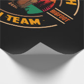 Bigfoot Research Team Retro Vintage Sasquatch Geschenkpapier (Ecke)