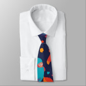 Bigfoot Retro Personalisiertes Muster Krawatte (Gebunden)