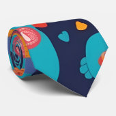 Bigfoot Retro Personalisiertes Muster Krawatte (Gerollt)