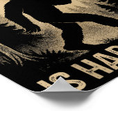 Bigfoot Retro Sasquatch A Guy Like Me Is Hard To F Poster (Ecke)