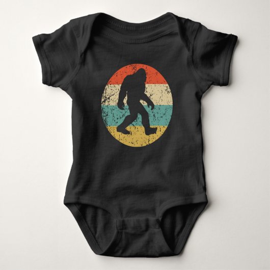Bigfoot Retro Sasquatch Baby Strampler (Vorderseite)