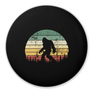 Bigfoot Retro Sunset-Geschenk Keramikknauf