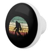 Bigfoot Retro Sunset-Geschenk Keramikknauf (Rechts)