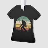 Bigfoot Retro Sunset-Geschenk Ornament (Vorderseite)