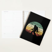 Bigfoot Retro Sunset-Geschenk Planer (Anzeige)