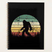 Bigfoot Retro Sunset-Geschenk Planer (Vorderseite)