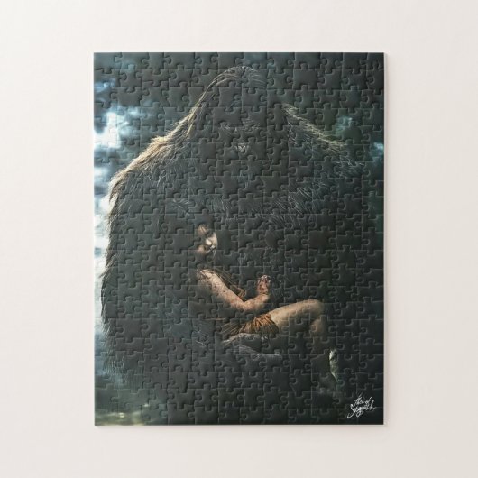 Bigfoot rettet Kind: Puzzle (Vertikal)