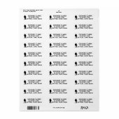BIGFOOT RETURN ADDRESS LABELS (Vorne)
