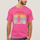Bigfoot Riding Bmx Funny Sasquatch T-Shirt (Vorderseite)