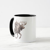 Bigfoot Riding Moose Tasse (Vorderseite Links)