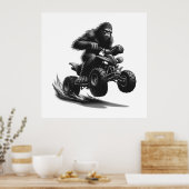 Bigfoot Riding Quad Bike Poster (Küche)