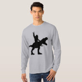 Bigfoot Riding T-Rex T-Shirt (Vorne ganz)