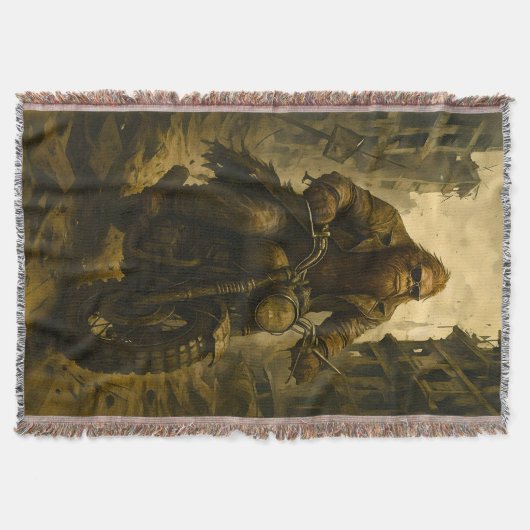 Bigfoot Riding Through a Post-Apocalyptic City Decke (Vorderseite)