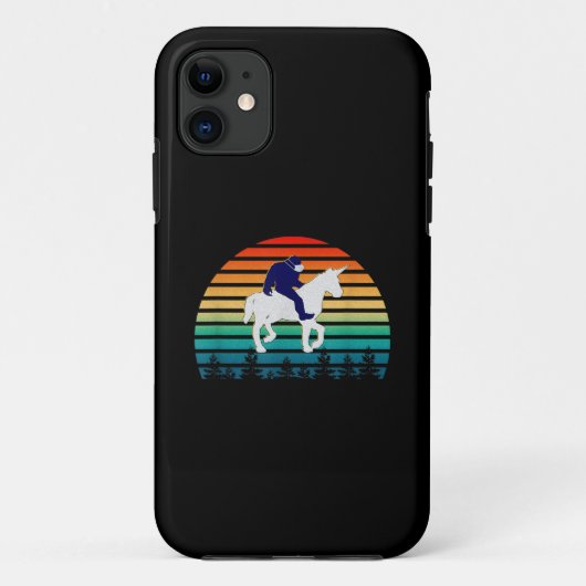 Bigfoot Riding Unicorn Case-Mate iPhone Hülle (Rückseite)