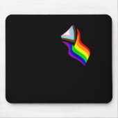 Bigfoot Rock On Proud Gay Lgbtq Progressive New Pr Mousepad (Vorne)