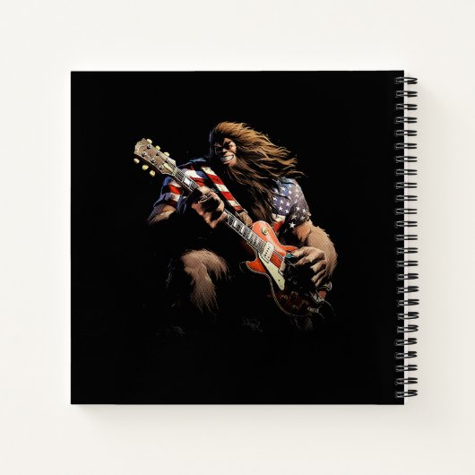 Bigfoot Rocks Spiral Bound Notebook Notizblock (Rückseite)