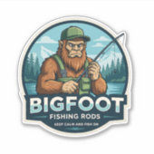 Bigfoot Rods Keep Calm Fish On Aufkleber (Vorderseite)