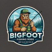 Bigfoot Rods Keep Calm Fish On Aufkleber