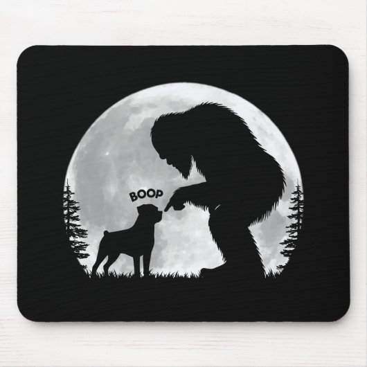 Bigfoot Rottweiler Boop Mousepad (Vorne)