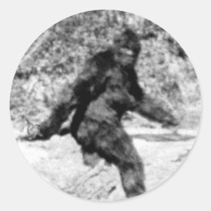 Bigfoot Runder Aufkleber