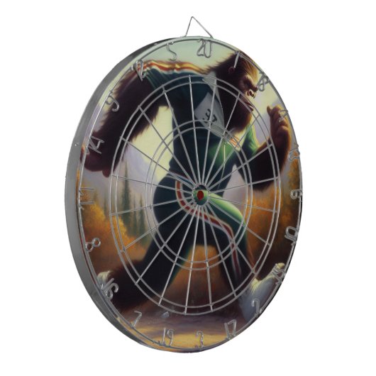 Bigfoot Running Dartscheibe (Vorderseite Links)