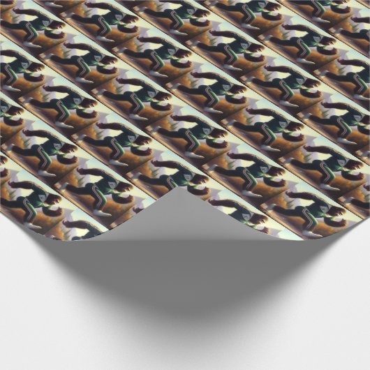 Bigfoot Running Geschenkpapier (Ecke)