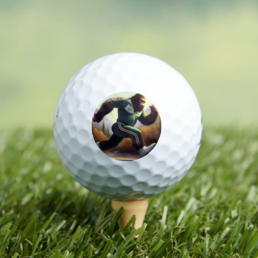 Bigfoot Running Golfball (Insitu T-Shirt)