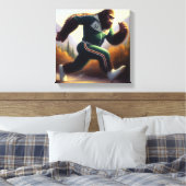 Bigfoot Running Leinwanddruck (Insitu (Schlafzimmer))