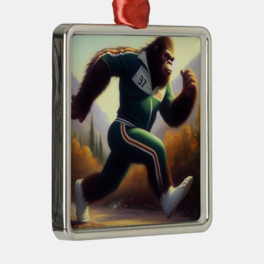 Bigfoot Running Ornament Aus Metall (Rechts)