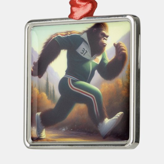 Bigfoot Running Ornament Aus Metall (Links)