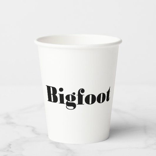 Bigfoot Running Pappbecher (Rückseite)