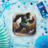 Bigfoot Running Pappteller (Party)