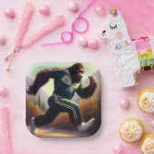 Bigfoot Running Pappteller (Party)