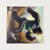 Bigfoot Running Wandteppich (Vorderseite (Horizontal))