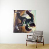 Bigfoot Running Wandteppich (Beispiel (Horizontal))