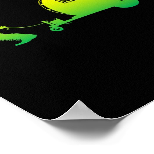 Bigfoot Rv Motorhome Camping Sasquatch Campervan G Poster (Ecke)