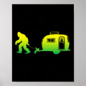 Bigfoot Rv Motorhome Camping Sasquatch Campervan G Poster (Vorne)
