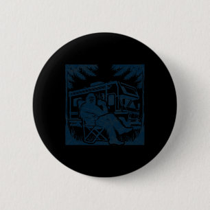 Bigfoot Rv Wohnmobil Camping Sasquatch Campervan  Button