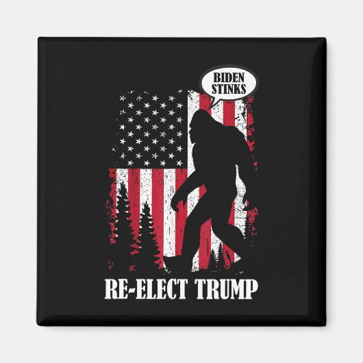 Bigfoot sagt Biden Stinks Magnet (Vorne)